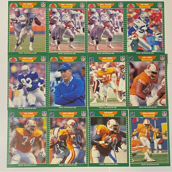 Vintage 1989 Pro Set Football Cards Lot of 52 Cards - Picture 3 of 6